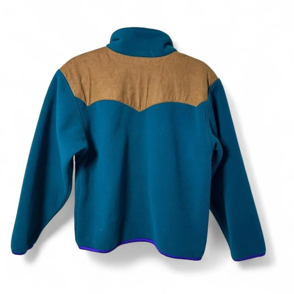Bear County Fleece with faux‎ suede full zip